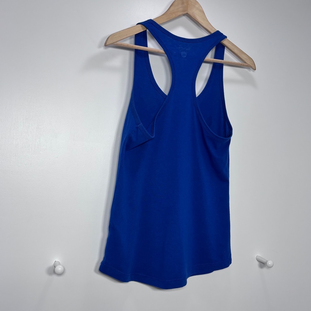 Local Florida Women’s Size M Race Back Tank Top Blue  Orange Cotton - Picture 3 of 4